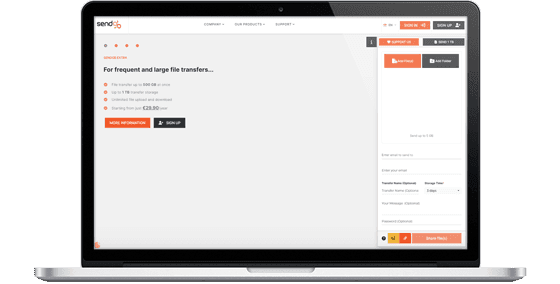 SendGB on MacBook
