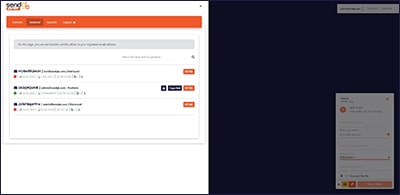 Pagina Trasferimenti ricevuti